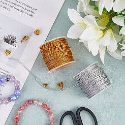 2 рулон эластичного шнура из полиэстера 2 цветов&nbsp;EW-DJ0001-15