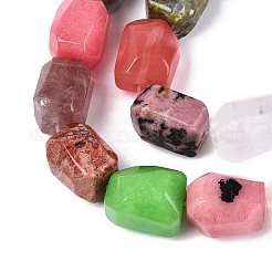 Натуральные и синтетические смешанные каменные бусы пряди G-T142-75