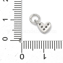 Латунные микро проложить кубического циркония сердце подвески&nbsp;KK-C156-30P