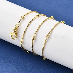 2.5 мм латунные круглые шариковые цепочки-цепочки NJEW-M108-38G