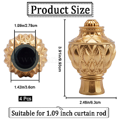 Пластиковые головки для карнизов FIND-WH0021-33A