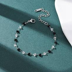 Браслеты из стеклянных треугольных бусин&nbsp;BJEW-G774-04P