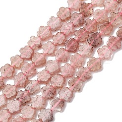 Природного кварца клубники нитей бисера G-B138-C17-01