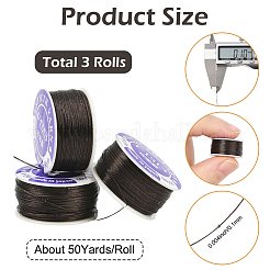 3 рулон нейлоновых ниток для бисероплетения со специальным покрытием&nbsp;OCOR-PA0001-02A