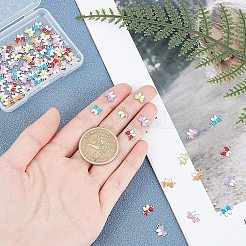 84 шт. 6 цвета 304 нержавеющая сталь эмалированные соединительные звенья&nbsp;STAS-UN0026-52