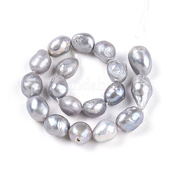 Нити из натурального культивированного пресноводного жемчуга PEAR-N014-08L-01