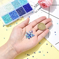 Наборы для изготовления браслетов из круглых стеклянных бусин своими руками&nbsp;SEED-YW0002-64A