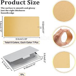 56 лист 8-х цветных алюминиевых пустых именных карточек DIY-NB0001-31