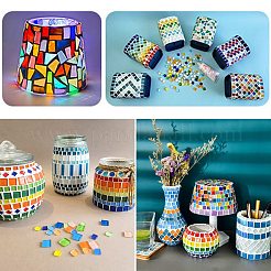 180 шт. 12-х цветные блестящие стеклянные кабошоны&nbsp;DIY-CJ0003-09