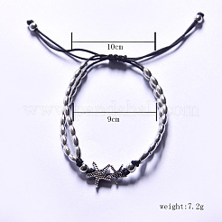 Браслеты на лодыжку с плетеным шнуром и бусинами из морской смолы для женщин&nbsp;FS-WGAFAB4-02