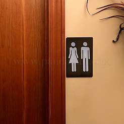 1 комплект пластиковых наклеек для ванной комнаты AJEW-GF0005-94A