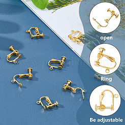 30 шт. латунная винтовая фурнитура для сережек-клипс FIND-DC0007-06