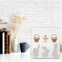 Одноуровневая прозрачная акриловая настольная витрина для минифигурок ODIS-WH0034-13