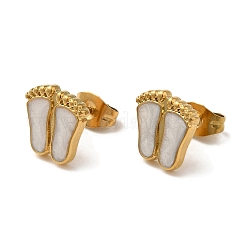 Серьги-гвоздики с ионным покрытием (IP) из нержавеющей стали 304&nbsp;EJEW-C114-21G