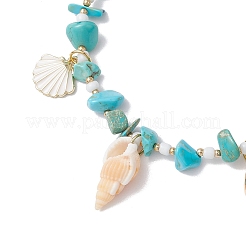 Летние пляжные браслеты с подвесками в виде морской звезды AJEW-TA00037