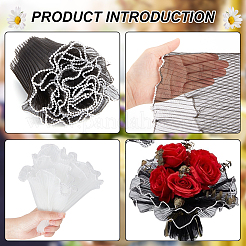 2 шт. плиссированная лента из двухцветного полиэстера с пластиковой отделкой по краям OCOR-BC0006-46