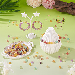 500 шт. окрашенные в духовой технике непрозрачные стеклянные бусины&nbsp;DGLA-TA0001-44