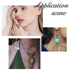 6 шт. 6 стиля кабошонов из натурального агата с трещинками G-FH0002-63A