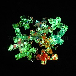 Подвески из светящихся смоляных блесток RESI-V006-01B-P