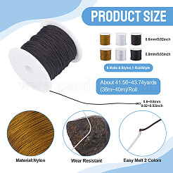 6 рулон нейлонового шнура с китайским узлом 6 видов&nbsp;NWIR-TA0001-23