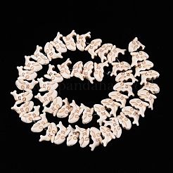 Синтетических нитей бирюзовые бусы UNKW-T001-18