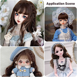 Искусственная шерсть кукольный парик волосы&nbsp;AJEW-WH0609-186A