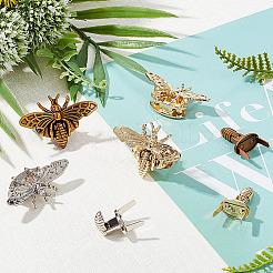 Сплав сумка поворотный замок аксессуары AJEW-PH0017-69