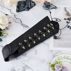 Регулируемые браслеты из искусственной кожи с железными пряжками AJEW-WH0502-43