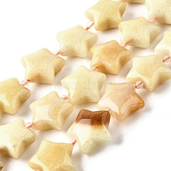 Природный Топаз нефрита бисер нитей G-U023-C01-06