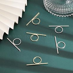 8 шт. 2-цветный сплав прямоугольный стержневой перстень для женщин FIND-CA0007-09