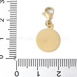 Плоский круглый кулон из нержавеющей стали 304 с украшением в виде сердца STAS-S165-23G