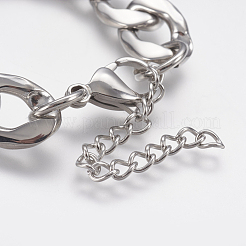 Мужские браслеты-цепочки из нержавеющей стали 304&nbsp;STAS-I075-49B