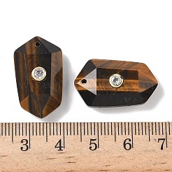 Граненые подвески из натурального тигрового глаза G-B151-02H