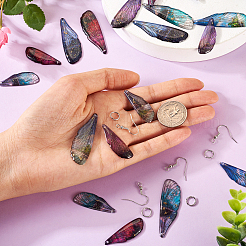 Набор для изготовления серег с висячими крыльями своими руками DIY-TA0005-44