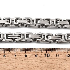 Не тускнеющие ожерелья из византийской цепи из нержавеющей стали 201&nbsp;NJEW-V0292-07