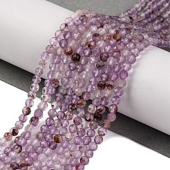 Натуральный фиолетовый лодолит кварцевый бисер пряди G-A235-A01-02
