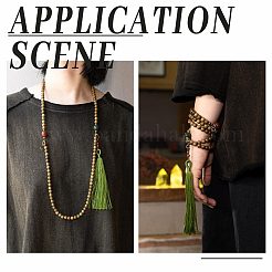 2 нити круглых бусин из натуральной дендритной яшмы G-OC0004-31