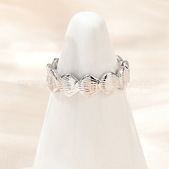 Латунные регулируемые манжеты для женщин RJEW-B132-01A-P