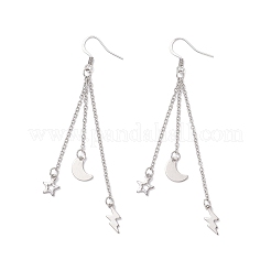 Серьги-подвески из нержавеющей стали 304 EJEW-JE06576