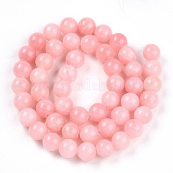 Природные окрашенные желтый нефрит драгоценный камень шарик нити&nbsp;G-R271-8mm-YXS22