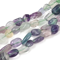 Природного флюорита бисер нитей&nbsp;G-K395-B07-01