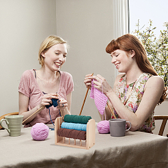 11 стойка для ниток из цельного дерева WOOD-WH0027-90