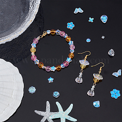 240 шт. 12 стиля гальванизированных хрустальных стеклянных биконусных бусин&nbsp;GLAA-AR0001-15