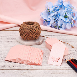 Ювелирные изделия дисплей ценники из крафт-бумаги и джутовый шпагат CDIS-TA0001-06D