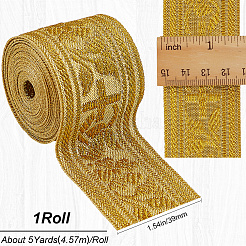 4.6~5 ярд полиэфирной жаккардовой ленты в этническом стиле для шитья украшений OCOR-GF0003-96A