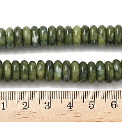 Природные китайский нефрит бисер пряди G-B155-B09-4x10mm