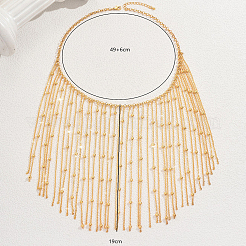 Старинные железные многослойные кисточки из бисера ожерелья для женской вечеринки DY4549