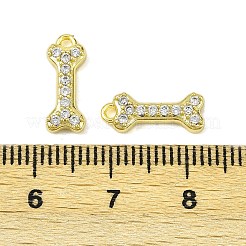 Латунные микропаве прозрачные подвески с фианитом KK-L238-03G