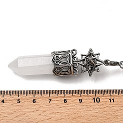 Природный кварцевый кристалл ограненные пулевидные маятники для биолокации G-B149-14AS-07