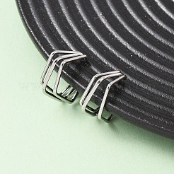 Серьги-каффы с тройным пентагоном из нержавеющей стали 304 EJEW-K268-88P